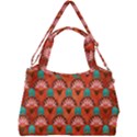 Background Floral Pattern Red Double Compartment Shoulder Bag View2