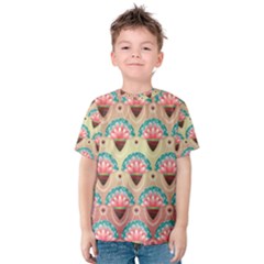 Background Floral Pattern Pink Kids  Cotton Tee