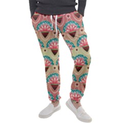 Background Floral Pattern Pink Men s Jogger Sweatpants