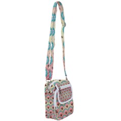 Background Floral Pattern Pink Shoulder Strap Belt Bag