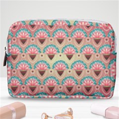 Background Floral Pattern Pink Make Up Pouch (medium)