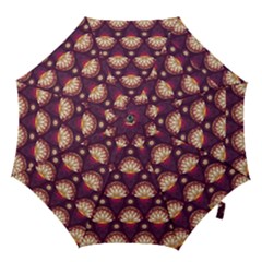 Background Floral Pattern Purple Hook Handle Umbrellas (medium)