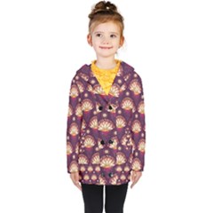 Background Floral Pattern Purple Coat