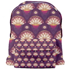 Background Floral Pattern Purple Giant Full Print Backpack