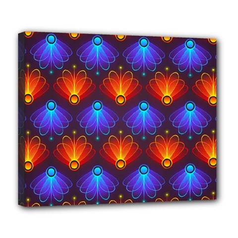 Background Colorful Abstract Deluxe Canvas 24  X 20  (stretched)