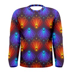 Background Colorful Abstract Men s Long Sleeve Tee