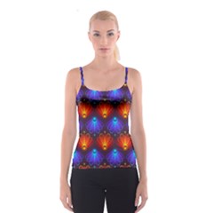 Background Colorful Abstract Spaghetti Strap Top