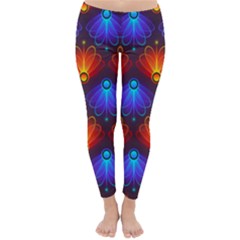 Background Colorful Abstract Classic Winter Leggings by HermanTelo