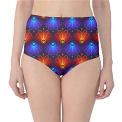 Background Colorful Abstract Classic High-waist Bikini Bottoms