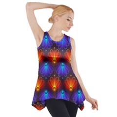 Background Colorful Abstract Side Drop Tank Tunic