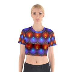 Background Colorful Abstract Cotton Crop Top