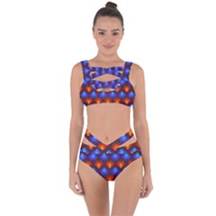 Background Colorful Abstract Bandaged Up Bikini Set 