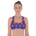 Background Colorful Abstract Cross Back Sports Bra View1