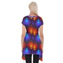 Background Colorful Abstract Short Sleeve Side Drop Tunic View2