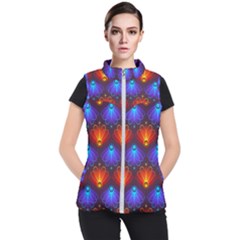 Background Colorful Abstract Women s Puffer Vest by HermanTelo