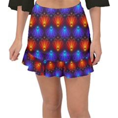 Background Colorful Abstract Fishtail Mini Chiffon Skirt by HermanTelo