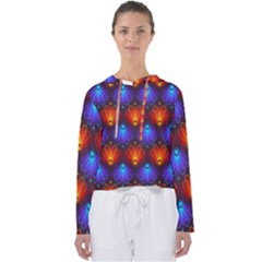 Background Colorful Abstract Women s Slouchy Sweat