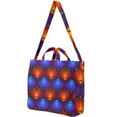 Background Colorful Abstract Square Shoulder Tote Bag