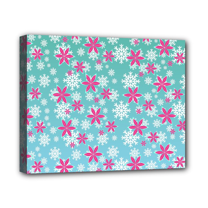 Background Frozen Fever Canvas 10  x 8  (Stretched)