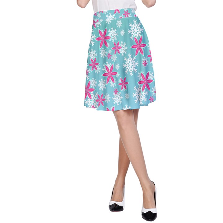 Background Frozen Fever A-Line Skirt