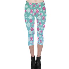 Background Frozen Fever Capri Leggings 