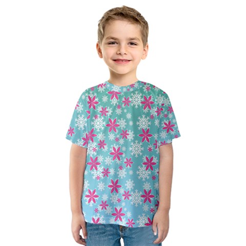 Background Frozen Fever Kids  Sport Mesh Tee by HermanTelo