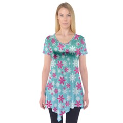 Background Frozen Fever Short Sleeve Tunic  by HermanTelo