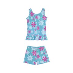 Background Frozen Fever Kids  Boyleg Swimsuit