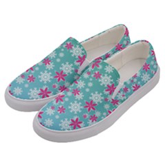 Background Frozen Fever Men s Canvas Slip Ons by HermanTelo