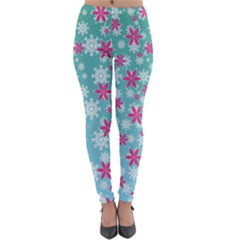 Background Frozen Fever Lightweight Velour Leggings