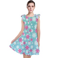 Background Frozen Fever Tie Up Tunic Dress