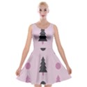 Christmas Tree Fir Den Velvet Skater Dress View1