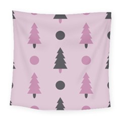 Christmas Tree Fir Den Square Tapestry (large)