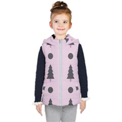 Christmas Tree Fir Den Kids  Hooded Puffer Vest