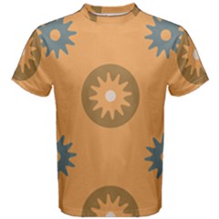 Flowers Screws Rounds Circle Men s Cotton Tee by HermanTelo