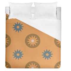 Flowers Screws Rounds Circle Duvet Cover (queen Size)