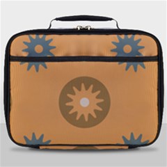 Flowers Screws Rounds Circle Full Print Lunch Bag