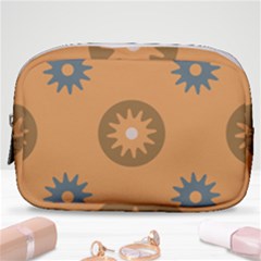 Flowers Screws Rounds Circle Make Up Pouch (small) by HermanTelo