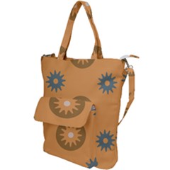 Flowers Screws Rounds Circle Shoulder Tote Bag by HermanTelo