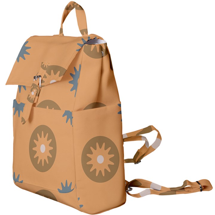 Flowers Screws Rounds Circle Buckle Everyday Backpack