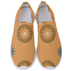 Flowers Screws Rounds Circle Men s Slip On Sneakers