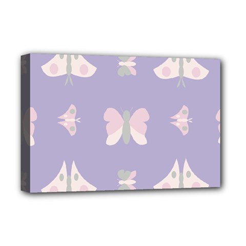 Butterfly Butterflies Merry Girls Deluxe Canvas 18  X 12  (stretched)