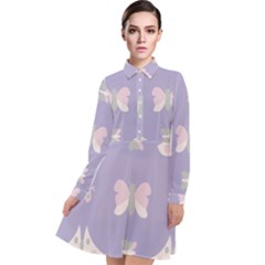 Butterfly Butterflies Merry Girls Long Sleeve Chiffon Shirt Dress by HermanTelo