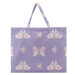 Butterfly Butterflies Merry Girls Zipper Large Tote Bag