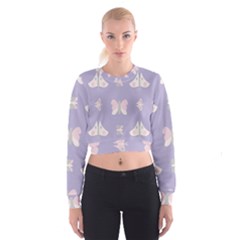 Butterfly Butterflies Merry Girls Cropped Sweatshirt