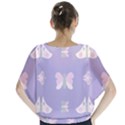 Butterfly Butterflies Merry Girls Batwing Chiffon Blouse View2