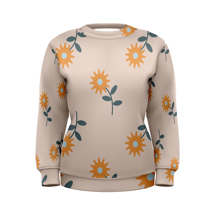 Flowers Continuous Pattern Nature Women s Sweatshirt