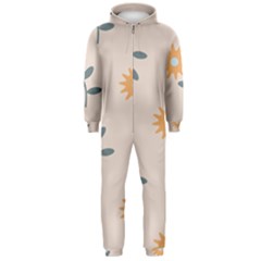 Flowers Continuous Pattern Nature Hooded Jumpsuit (men)  by HermanTelo