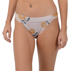 Flowers Continuous Pattern Nature Band Bikini Bottom