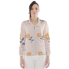 Flowers Continuous Pattern Nature Women s Windbreaker by HermanTelo